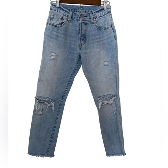 Levi's Denim - Vintage Levi 501 Distressed Jeans Size 25